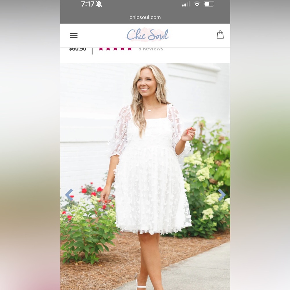 Chic soul white dress